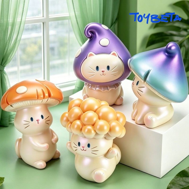 Mushroom Cat Emotional Forest Series Mini Figures Blind Box [Material: Resin]