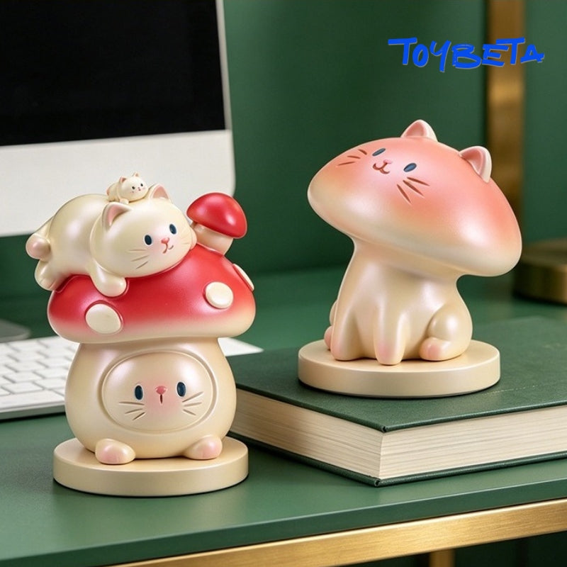 Mushroom Cat Emotional Forest Series Mini Figures Blind Box [Material: Resin]