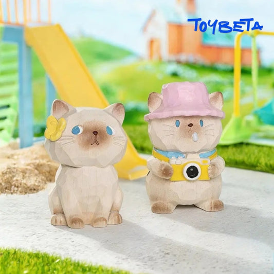 Cat's Travel Diary Series Blind Box Mini Figures（2 PC）