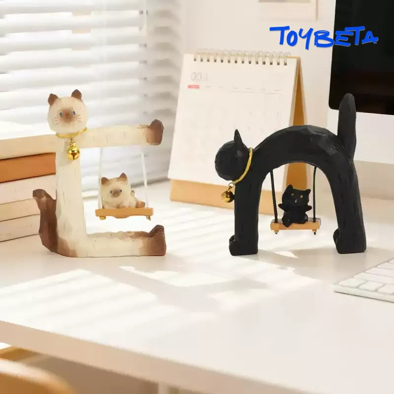 Cat Swing Series Blind Box Mini Figures [Material: Resin]