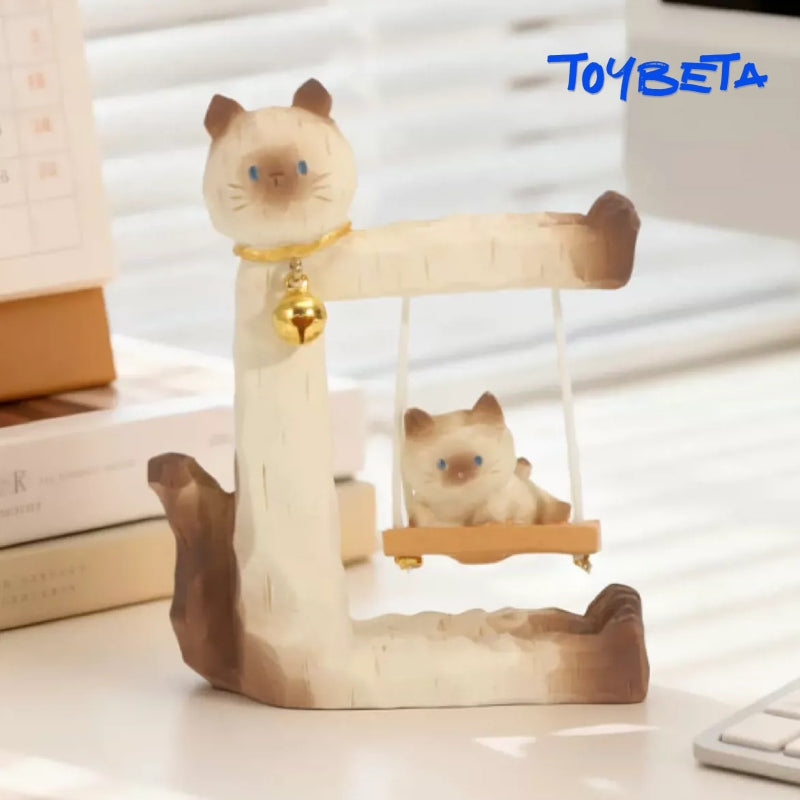 Cat Swing Series Blind Box Mini Figures [Material: Resin]