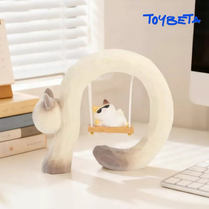 Cat Swing Series Blind Box Mini Figures [Material: Resin]