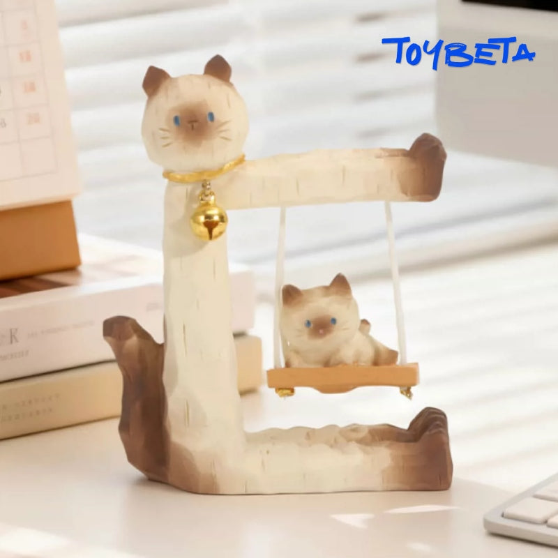 Cat Swing Series Blind Box Mini Figures [Material: Resin]