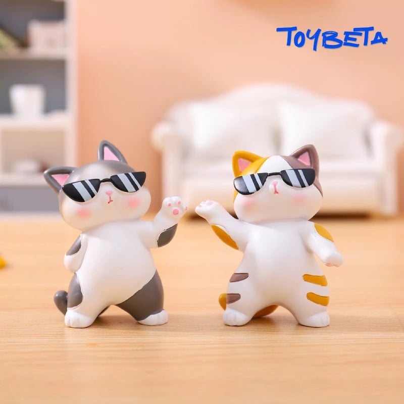 Meow Meow Dance Crew Series Blind Box Mini Figures [Material: Resin]