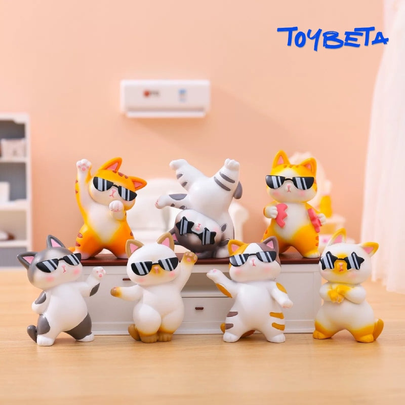 Meow Meow Dance Crew Series Blind Box Mini Figures [Material
