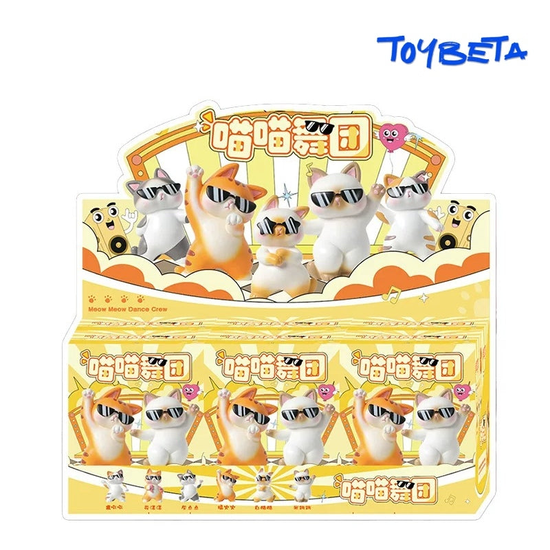 Meow Meow Dance Crew Series Blind Box Mini Figures [Material: Resin]