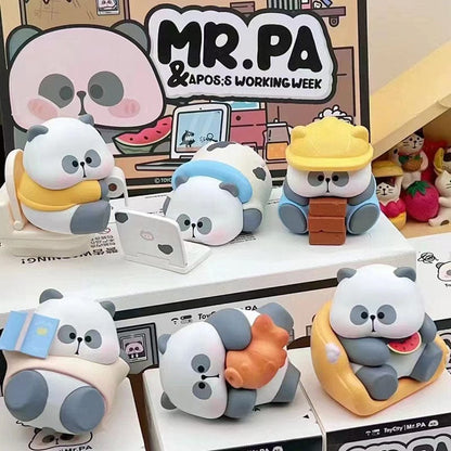 MR.PA&APOS'S Panda Working Week Series Blind Box