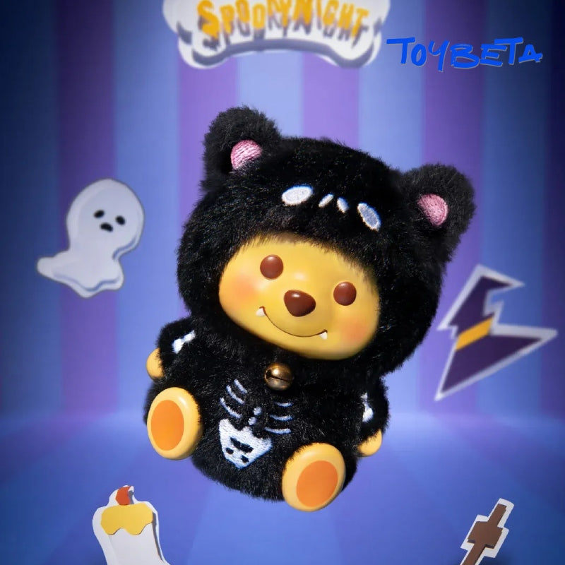 D109. Winnie Pumpkin Wonder Nights Series Plush Blind Box -K22