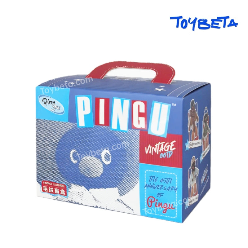 Pingu 45th Anniversary Vintage OOTD Series Plush Blind Box