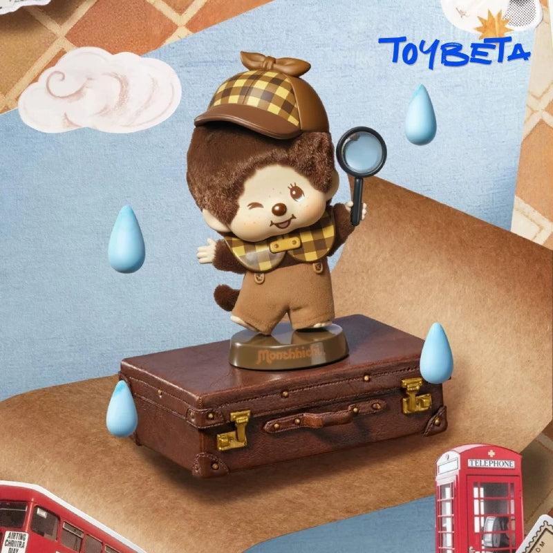 MONCHHCHI Global Journey Flocked Ornament Stamp Series Figures Blind Box