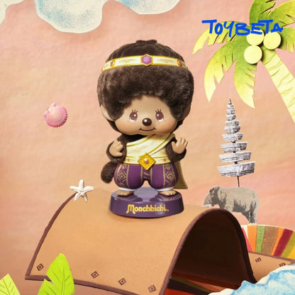 MONCHHCHI Global Journey Flocked Ornament Stamp Series Figures Blind Box