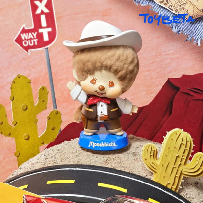MONCHHCHI Global Journey Flocked Ornament Stamp Series Figures Blind Box