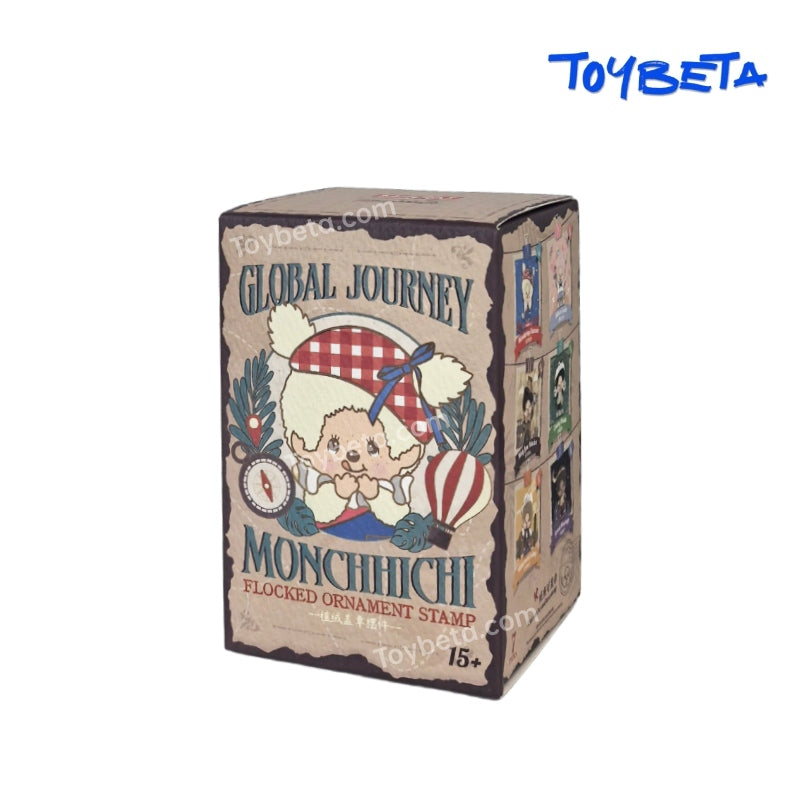 MONCHHCHI Global Journey Flocked Ornament Stamp Series Figures Blind Box