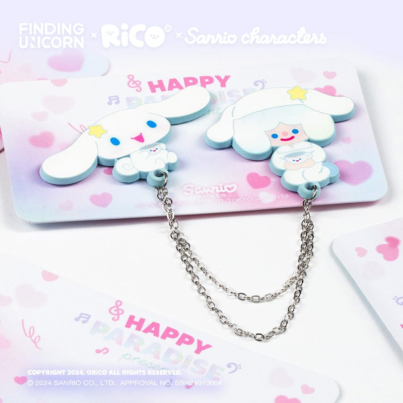 【New-F.UN】【BADGE】RiCO X Sanrio Badge Happy Paradise Series Blind Box