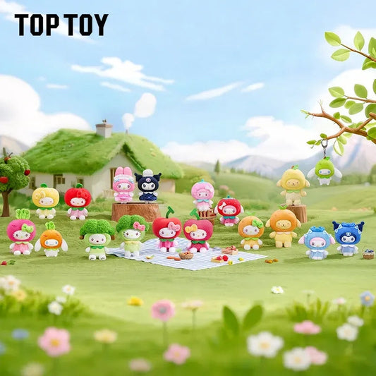 S103. Characters Fruit & Vegetable Series Mini Plush Charm Blind Box - K22