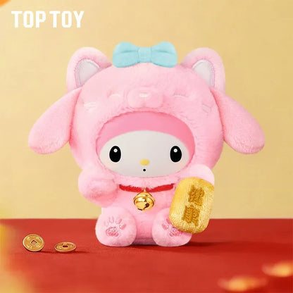 Sanrio Characters Lucky Cat Series Plush Blind Box【TOP TOY】