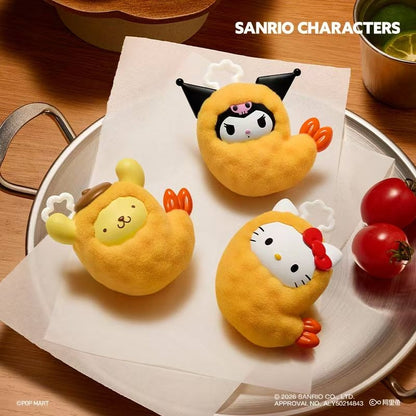 POP BEAN Hk and Friends Fried Shrimp Series Mini Blind Box
