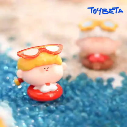 AMLLS Beach Swimming Circle Cute Granules Series Beans Blind Bag