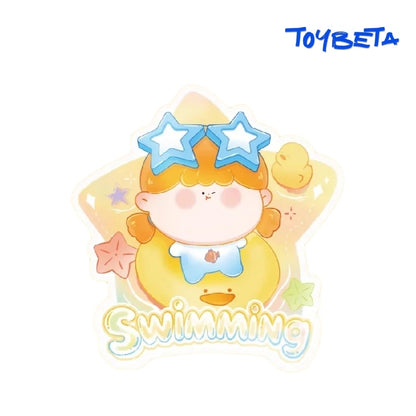 AMLLS Beach Swimming Circle Cute Granules Series Beans Blind Bag