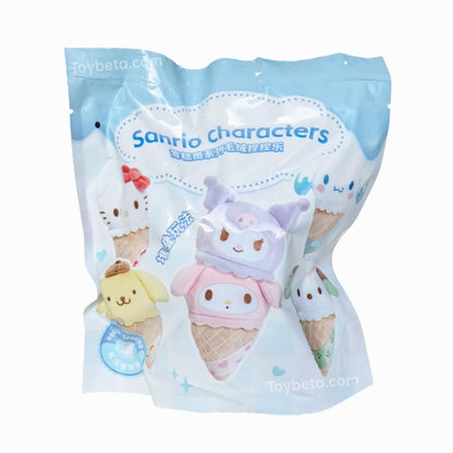 Sanrio Characters Ice Cream Cones Series Squishy Plush Blind Box