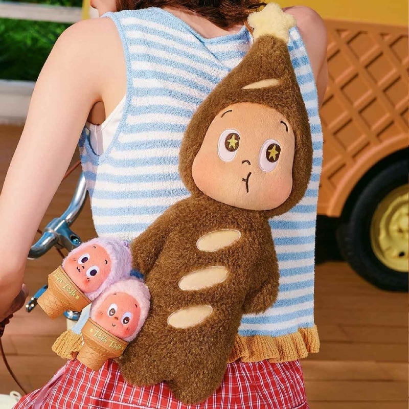【Sale】Twinkle Twinkle MOON GELATO Series-Plush Baguette Bag