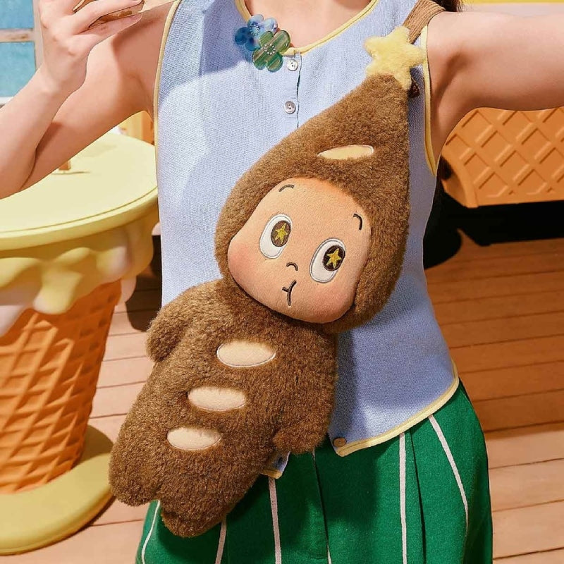 【Sale】Twinkle Twinkle MOON GELATO Series-Plush Baguette Bag