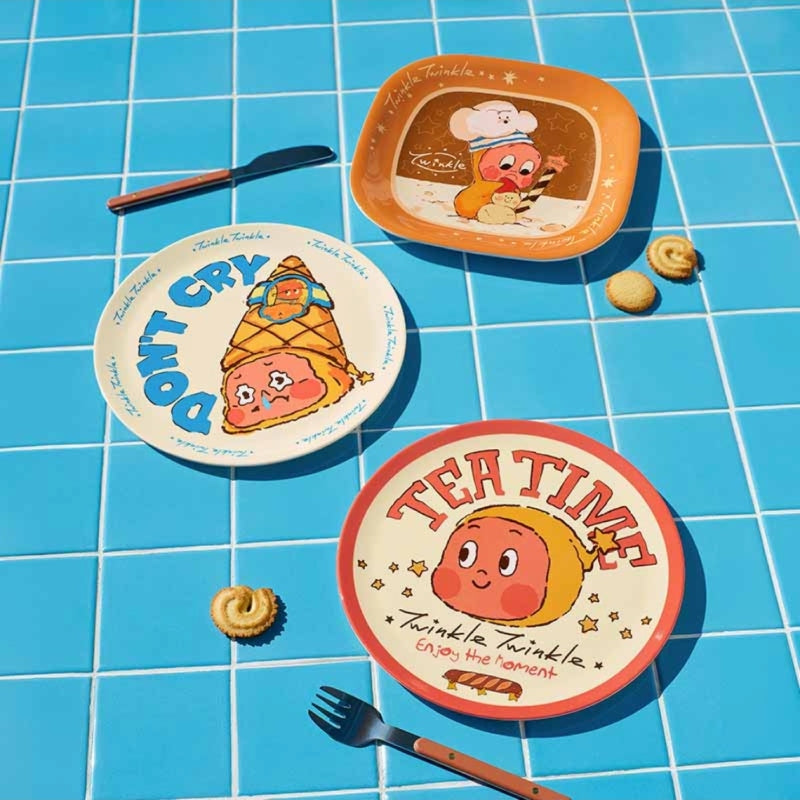 Twinkle Twinkle MOON GELATO Series-Plate [4 PC]