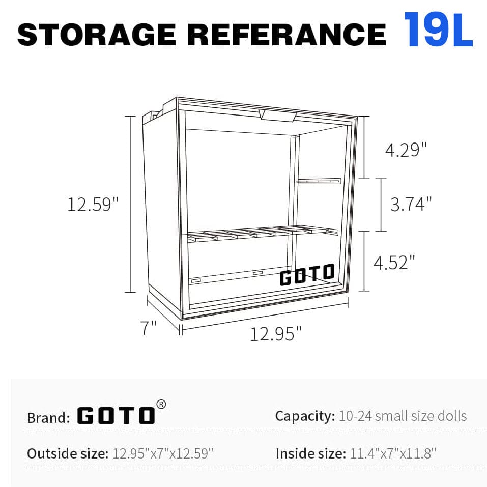 【Sale】GOTO Clear Toy Figurine Display Box